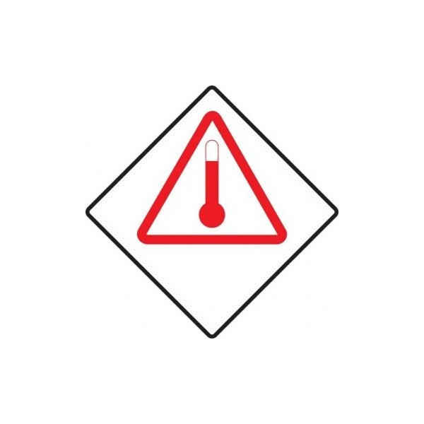 Accuform TDG PLACARD ELEVATED TEMPERATURE TCP953CT25 TCP953CT25 - main